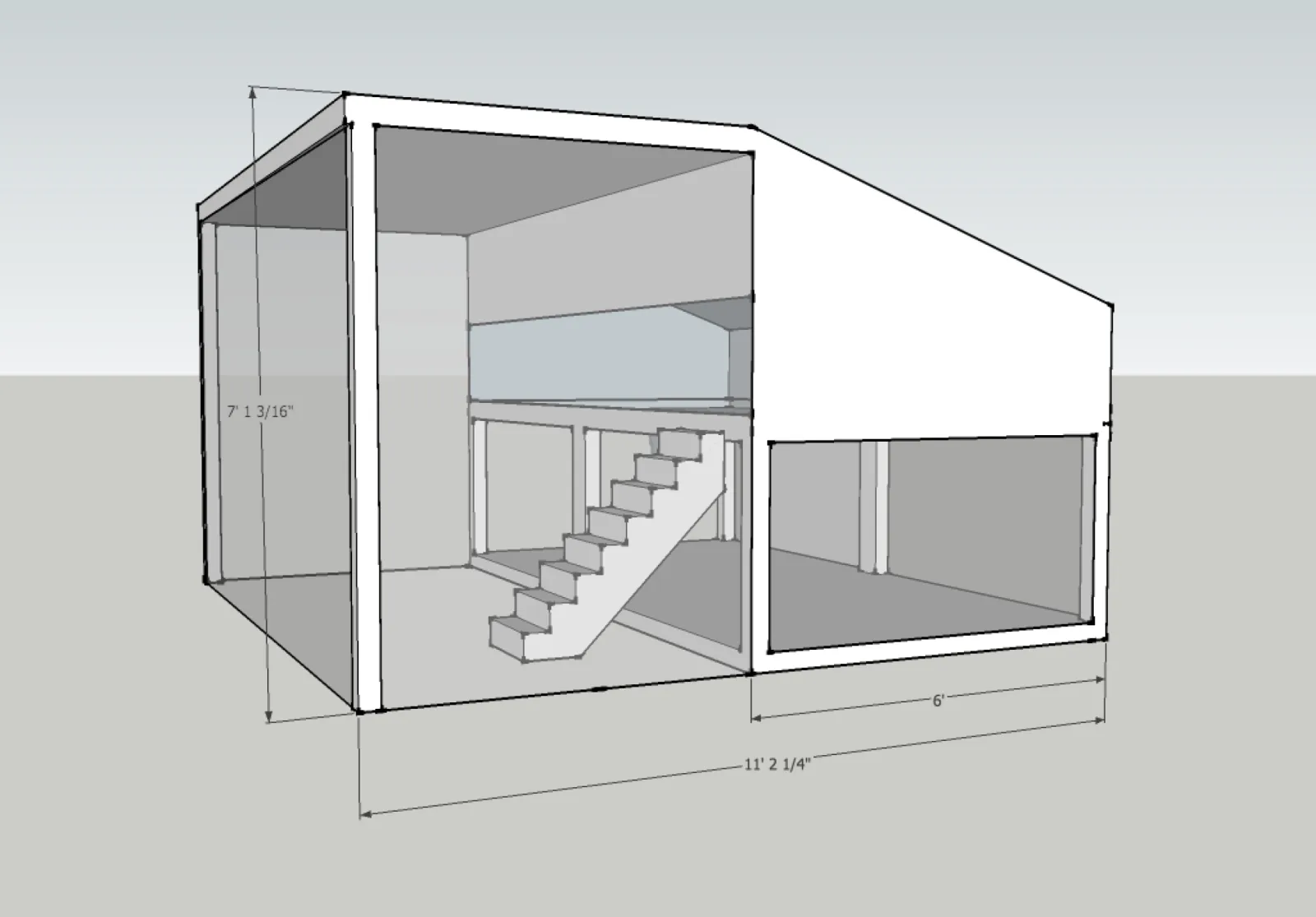 3D model of a chicken coop