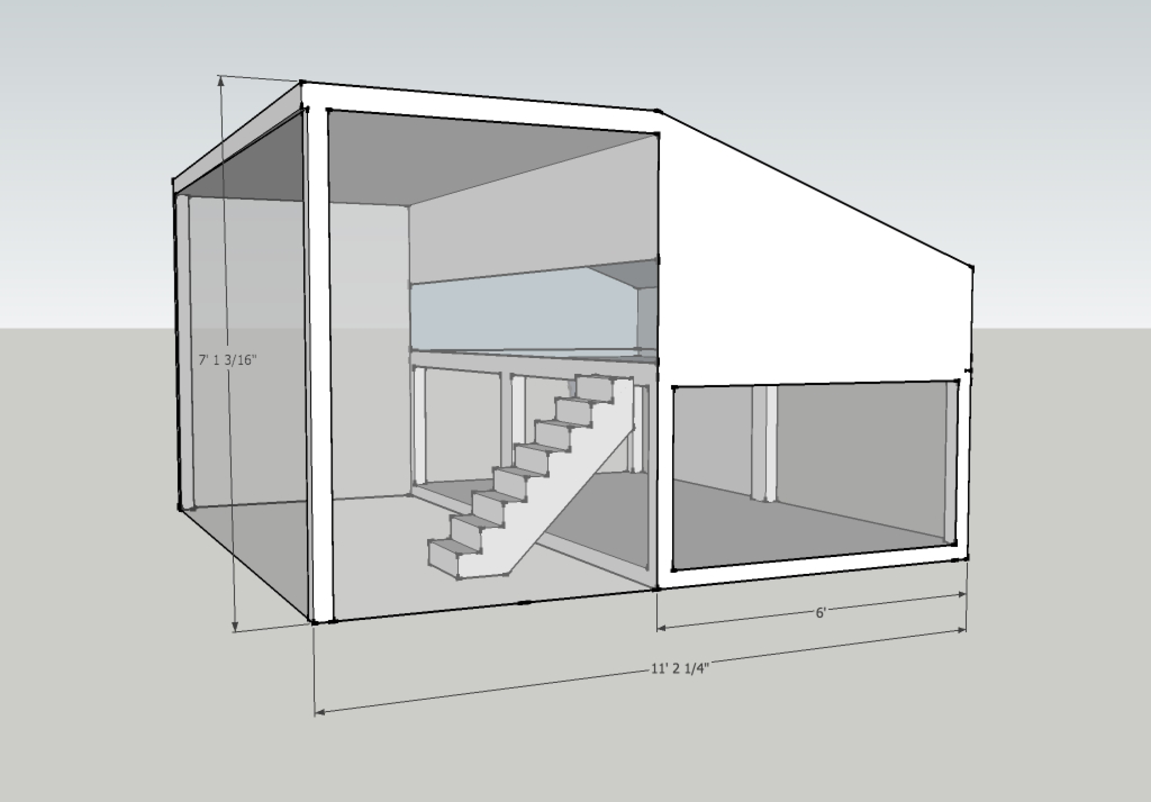 3D model of a chicken coop